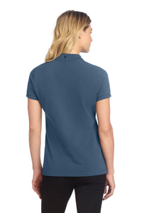 Mercer+Mettle Women's Stretch Heavyweight Pique Polo MM1001 - Insignia Blue Back