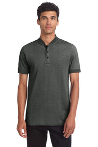 Mercer+Mettle Stretch Pique Henley MM1008 - Anchor Grey Heather
