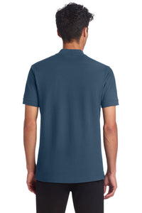 Mercer+Mettle Stretch Pique Henley MM1008 - Insignia Blue Back