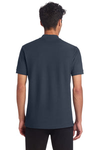 Mercer+Mettle Stretch Pique Henley MM1008 - Night Navy Back