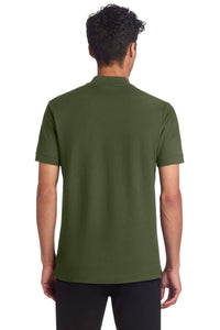 Mercer+Mettle Stretch Pique Henley MM1008 - Townsend Green Back