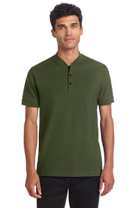 Mercer+Mettle Stretch Pique Henley MM1008 - Townsend Green