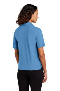 Mercer+Mettle Women's Stretch Jersey Polo MM1015 - Parisian Blue Back