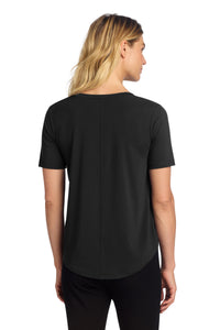 Mercer+Mettle Women's Stretch Jersey Relaxed Scoop MM1017 - Deep Black Back