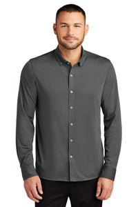 Mercer+Mettle Stretch Jersey Long Sleeve Shirt MM1018 - Anchor Grey