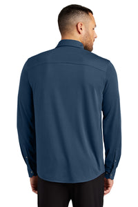 Mercer+Mettle Stretch Jersey Long Sleeve Shirt MM1018 - Insignia Blue Back