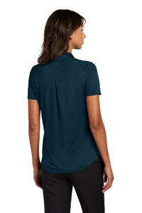Mercer+Mettle Women's Recharge Jersey Polo MM1021 - Insignia Blue Heather Back