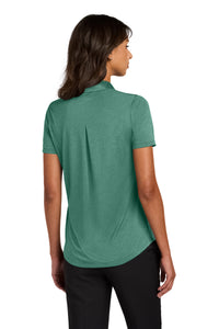 Mercer+Mettle Women's Recharge Jersey Polo MM1021 - Sage Heather Back