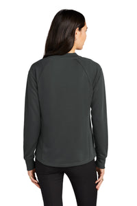 Mercer+Mettle Women's Double-Knit Bomber MM3001 - Anchor Grey Back