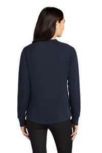 Mercer+Mettle Women's Double-Knit Bomber MM3001 - Night Navy Back