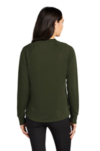 Mercer+Mettle Women's Double-Knit Bomber MM3001 - Townsend Green Back