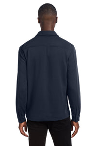 Mercer+Mettle Double-Knit Snap Front Jacket MM3004 - Night Navy Back