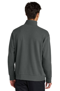Mercer+Mettle Linear Texture 1/4-Zip MM3040 - Storm Grey Back