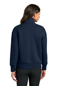 Mercer+Mettle Women's Soft Spacer 1/4-Zip MM3101 - Night Navy Back