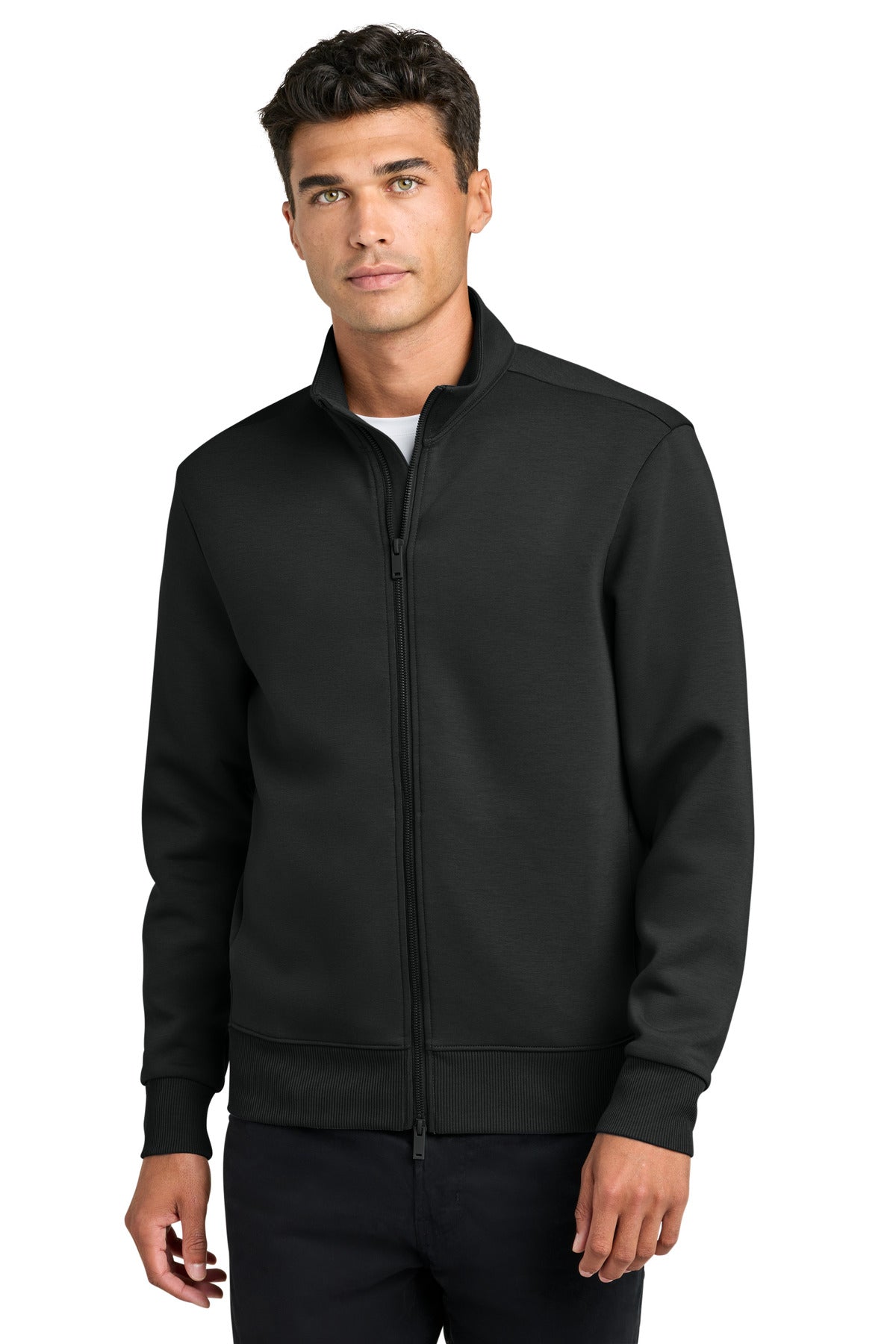 Mercer+Mettle Soft Spacer Full-Zip MM3102 - Deep Black