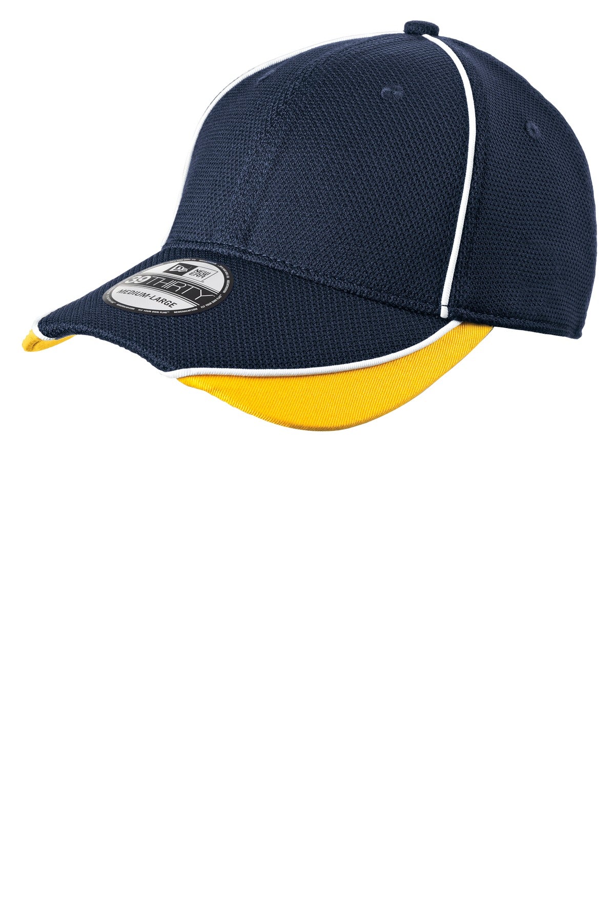 DISCONTINUED New Era - Contrast Piped BP Performance Cap - Deep Navy/Gold
