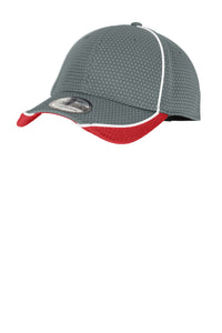 DISCONTINUED New Era Hex Mesh Cap - Graphite/ Red/ White