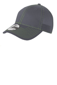 New Era - Stretch Mesh Contrast Stitch Cap - Graphite/ Cyber Green