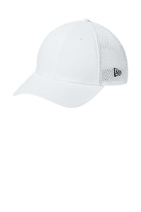 New Era Snapback Contrast Front Mesh Cap - Flag White/ White