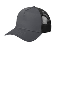 New Era Snapback Trucker Cap - Graphite/ Black