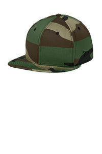 New Era - Flat Bill Snapback Cap - Flag Camo