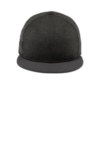 New Era  Shadow Heather Striped Flat Bill Snapback Cap NE408 - Black Shadow Heather/ Graphite