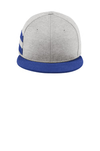 New Era  Shadow Heather Striped Flat Bill Snapback Cap NE408 - Shadow Heather/ Royal