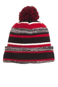 New Era Sideline Beanie - Black/ Scarlet