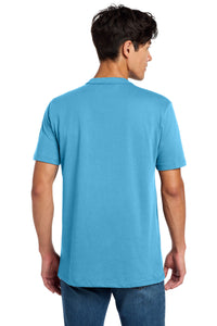 New Era  Heritage Blend Crew Tee - Sky Blue Back