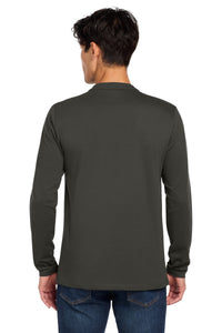 New Era  Heritage Blend Long Sleeve Crew Tee - Graphite Back
