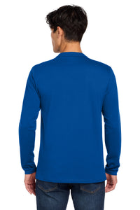New Era  Heritage Blend Long Sleeve Crew Tee - Royal Back