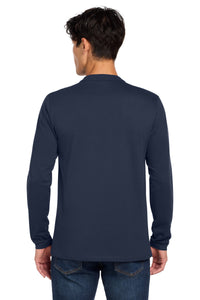 New Era  Heritage Blend Long Sleeve Crew Tee - True Navy Back