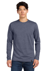 New Era  Heritage Blend Long Sleeve Crew Tee - True Navy Heather