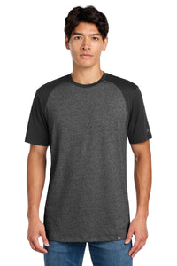 New Era  Heritage Blend Varsity Tee - Black/ Black Twist
