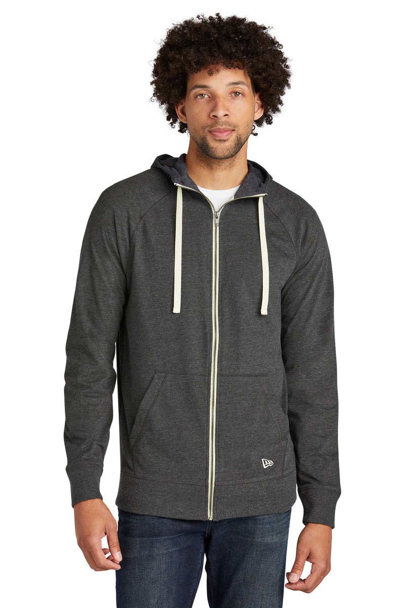 New Era  Sueded Cotton Blend Full-Zip Hoodie