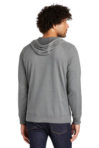 New Era  Sueded Cotton Blend Full-Zip Hoodie - Shadow Grey Heather Back