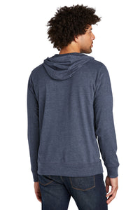 New Era  Sueded Cotton Blend Full-Zip Hoodie - True Navy Heather Back