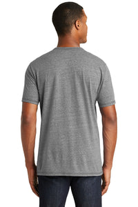 DISCONTINUED New Era  Tri-Blend Performance Crew Tee - Shadow Grey Back