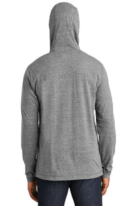 DISCONTINUED New Era  Tri-Blend Performance Pullover Hoodie Tee - Shadow Grey Back