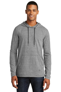 DISCONTINUED New Era  Tri-Blend Performance Pullover Hoodie Tee - Shadow Grey