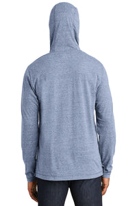 DISCONTINUED New Era  Tri-Blend Performance Pullover Hoodie Tee - True Navy Back