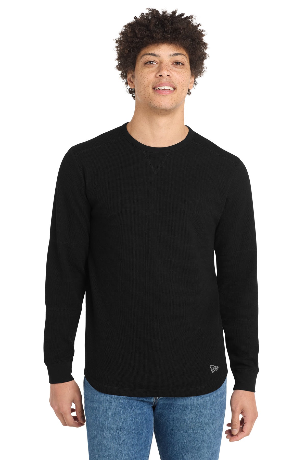 New Era Thermal Long Sleeve NEA140 - Black