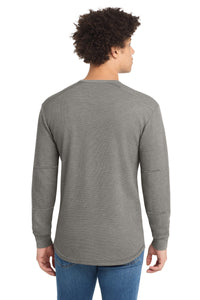 New Era Thermal Long Sleeve NEA140 - Shadow Grey Heather Back