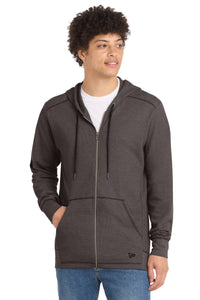New Era Thermal Full-Zip Hoodie NEA141 - Black Heather