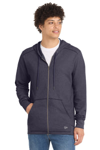 New Era Thermal Full-Zip Hoodie NEA141 - True Navy Heather