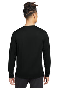 New Era  Series Performance Long Sleeve Crew Tee - Black Solid Back