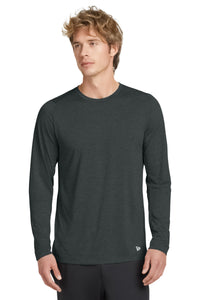 New Era  Series Performance Long Sleeve Crew Tee - Graphite