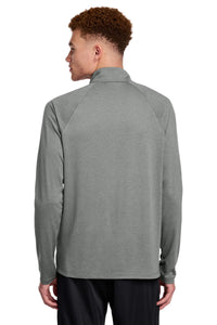 New Era Power 1/2-Zip NEA228 - Shadow Grey Heather Back