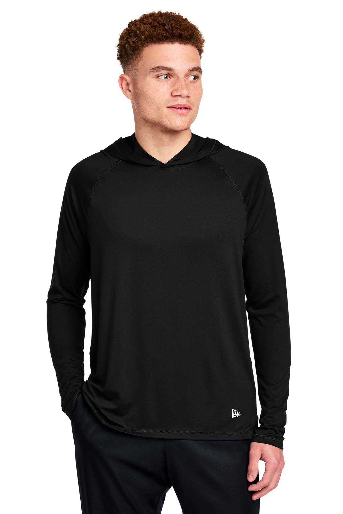 New Era Power Long Sleeve Hoodie NEA229 - Black
