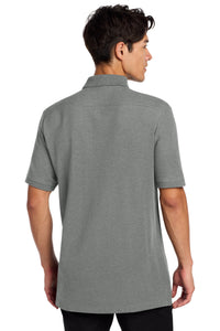 New Era  Venue Home Plate Polo - Graphite Heather Back